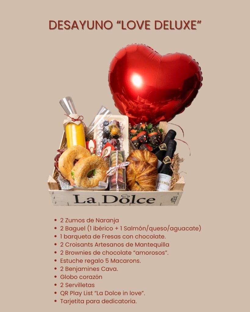 Desayuno a domicilio LOVE DELUXE